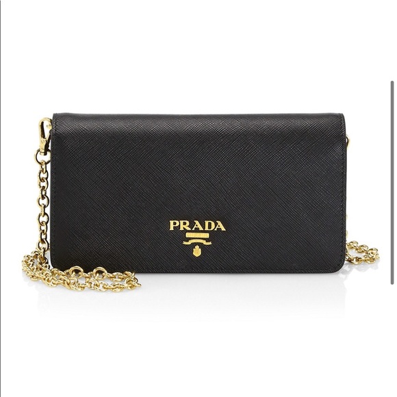 ❌SOLD❌ Prada Classic Wallet on Chain Black - Picture 12 of 16